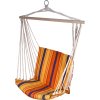Houpací síť k sezení 95x50cm červeno-oranžová