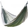 Houpací síť NYLON 275x137cm zeleno-hnědá