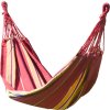 Houpací síť TEXTIL 200x100cm červeno-žlutá