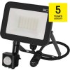 LED reflektor INOVO s pohybovým čidlem, 30W, antracit,  neutrální bílá