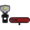 LED přední + zadní nabíjecí svítilna na kolo P3923, 90 lm