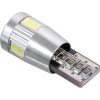 Žárovka 6 SMD LED 12V T10 s rezistorem CAN-BUS ready bílá