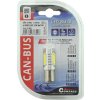 Žárovka 4 SMD LED 12V Ba15S s rezistorem CAN-BUS ready bílá