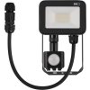 LED reflektor INOVO s pohybovým čidlem, 10W, antracit,  neutrální bílá
