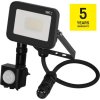 LED reflektor INOVO s pohybovým čidlem, 10W, antracit,  neutrální bílá