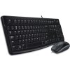Logitech set MK120/ Drátová klávesnice + myš/ USB/ CZ/SK/ černý