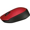 Logitech M171/Kancelářská/Optická/1 000 DPI/Bezdrátová USB/Černá-červená