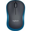 Logitech M185 nano/Kancelářská/Optická/1 000 DPI/Bezdrátová USB/Modrá