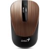 GENIUS NX-7015/Kancelářská/Optická/1 600 DPI/Bezdrátová USB/Hnědá