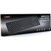 C-TECH WLTK-01/Bezdrátová USB/CZ-SK layout/Černá