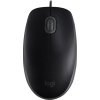 Logitech B110 Silent/Kancelářská/Optická/1 000 DPI/Drátová USB/Černá