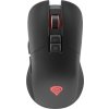 Genesis herní optická myš ZIRCON 330/RGB/Herní/Optická/3 500 DPI/Bezdrátová USB/Černá-červená