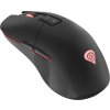 Genesis herní optická myš ZIRCON 330/RGB/Herní/Optická/3 500 DPI/Bezdrátová USB/Černá-červená