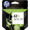 HP (62XL) Tříbarevná originální inkoustová kazeta, C2P07AE originál
