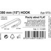 Stěrač FLAT BULK (HOOK) 15"/380mm