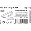 Stěrač FLAT BULK (HOOK) 16"/410mm