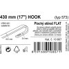 Stěrač FLAT BULK (HOOK) 17"/430mm