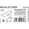 Stěrač FLAT BULK (HOOK) 18"/450mm