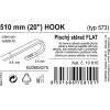 Stěrač FLAT BULK (HOOK) 20"/510mm