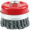 Kartáč drátěný čelní 80 mm pletený