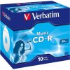 VERBATIM CD-R80 700MB AUDIO/ 16x/ 80min/ jewel/ 10pack