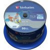 VERBATIM BD-R Blu-Ray SL DataLife 25GB/ 6x/ printable/ 50pack/ spindle