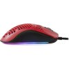 AROZZI herní myš FAVO Ultra Light Black-Red/ drátová/ 16.000 dpi/ USB/ 7 tlačítek/ RGB/ černočervená