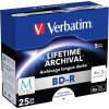 VERBATIM M-DISC BD-R Blu-Ray SL 25GB/ 4x/ Inkjet printable/ jewel/ 5pack