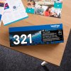 BROTHER tonerová kazeta TN-321BK/ DCP-L8400,L8450/ HL-L8250,L8350/ MFC-L8650,L8850/ 2500 stránek/ černý