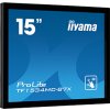 15" iiyama TF1534MC-B7X: TN, XGA, capacitive, 10P, 370cd/m2, VGA, DP, HDMI, IP65, černý
