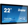 22" iiyama TF2234MC-B7X: IPS, FullHD, capacitive, 10P, 350cd/m2, VGA, DP, HDMI, IP65, černý