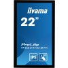 22" iiyama TF2234MC-B7X: IPS, FullHD, capacitive, 10P, 350cd/m2, VGA, DP, HDMI, IP65, černý