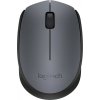 Logitech myš M170/ Bezdrátová/ Optická/ 1000dpi/ USB přijímač/ Sivá