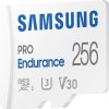 SAMSUNG PRO Endurance MicroSDXC 256GB + SD Adaptér / CL 10 UHS-I U3 / V30