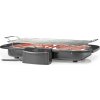 NEDIS elektrický gril/ obdélníkový/ grilovací plocha 38 x 22 cm/ výkon 2 000 W/ kov/ černý