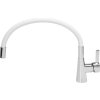 Baterie dřezová flexibilní - bílá