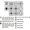 Šroubovák hodinářský + bity 32 ks CrV