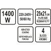 Toustovač 1400W 4 plotnový