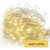 LED vánoční drop řetěz – záclona, 1,7x2 m, venkovní i vnitřní, teplá bílá, programy