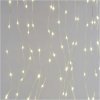 LED vánoční drop řetěz – záclona, 2,9x1,5 m, venkovní i vnitřní, teplá bílá, programy