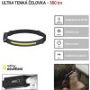 COB LED nabíjecí čelovka P3541, 380 lm, 30 m, Li-Pol 1200 mAh