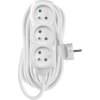Prodlužovací kabel 7 m / 3 zásuvky / bílý / PVC / 1,5 mm2