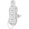 Prodlužovací kabel 7 m / 5 zásuvek / bílý / PVC / 1,5 mm2