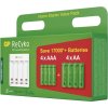 Nabíječka baterií GP Eco E411 + 4× AA 2100 + 4× AAA 800