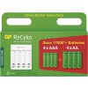 Nabíječka baterií GP Eco E411 + 4× AA 2100 + 4× AAA 800
