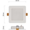 LED vestavné svítidlo RUBIC, čtvercové, 9W neutrální bílá