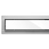 Lineární koupelnový žlab Bílé Sklo 60 cm WET&DRY