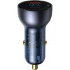 Baseus Car Charger Particular Digital Display C+U, PD 3.0 QC 4.0+, SCP, PPS, 5A, 65W Dark Gray (CCKX-C0G)