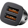 Baseus Car Charger Square metal A + A 30W Dual QC3.0 (SCP.AFC) Black (CCALL-DS01)