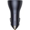 Baseus CGJP010013 Nabíječka do Auta Triple Quick Charger USB/USB-C/USB-C 65W Dark Grey